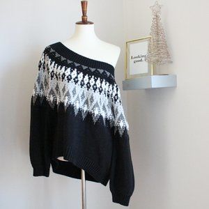 Express Off-Shoulder Sweater Size Large